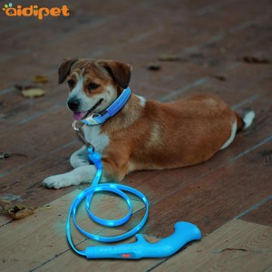 Prodotti di vendita caldi sicurezza in pelle catarifrangente Collare per cani con collare d'addestramento